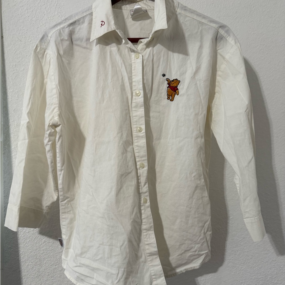 Disney White Shirt with Winnie the Pooh Embroidery - Picture 2 of 11